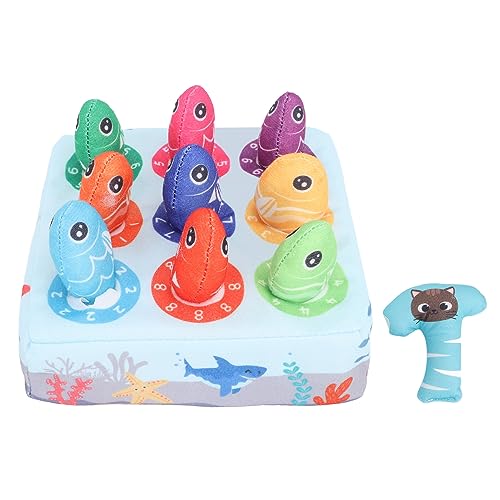 COMTERVI Juguete de actividad para bebé, juego de pesca con martillo, juguete educativo Montessori para 2, 3, 4 años