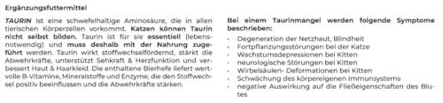 Canina Pharma Taurin für Katzen 100 g