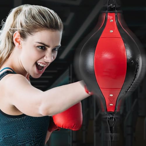 Sac de boxe à double extrémité à cordons réglables pour réflexes - 4