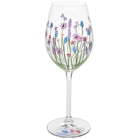 Shudehill Hand Painted Floral Wine Glass Cover