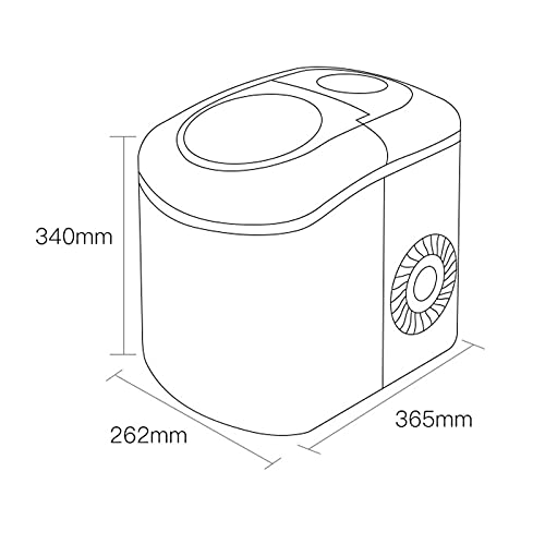 MHGD Elektrische Eismaschine, Eismaschine, Arbeitsplatte, selbstreinigend, klein, geräuscharm, tragbar, einfach zu… – Bild 8
