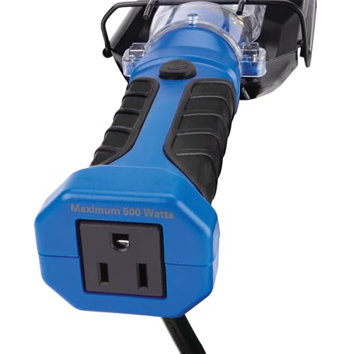 Image of Performance Tool W2237 25' 18GA 1,000 lumen 120V LED Drop Light with Extra Built in 120V Outlet, 1 Pack