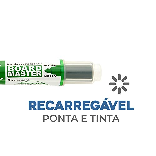 Marcador Quadro Branco Liquido Recarregável, Verde, Pilot