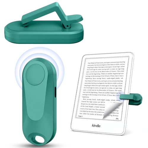 Image of Case-Friendly Page Turner for Kindle Paperwhite Oasis Kobo eReaders | Camera Camcorder Remote Controls, Page Turner Clicker for ipad Tablets Reading Novels with Wrist Strap Storage Bag