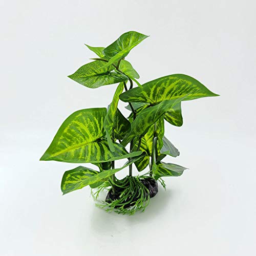 CNZ® Aquarium Fish Tank Green Lifelike Underwater Plastic Plant Aquatic Water Grass Decor (Small, 9-inch) - Image 3