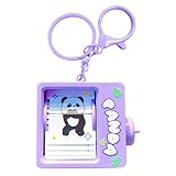 Genérico Llavero animador de de panda - Juguete de de página de animación de aleación de PVC, llavero de mini máquina, decoración antipérdida | Ideal para regalos de, cumpleaños, aula, premi