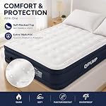 QIPUMP Queen Air Mattress with Built-in Pump,19"Inflatable Mattress 800 lbs - Image 5