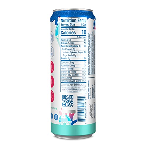 Alani Nu Sugar-Free Energy Drink, Pre-Workout Performance, Blue Slush, 12 Oz Cans (Pack Of 12) #TOP2