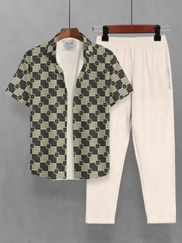 Image of BULLMER Clothing Set with Trendy Shirt & Pants Co-ords for Men