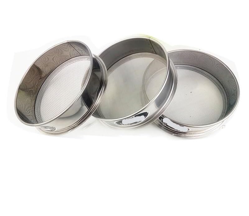 Tamis de test de laboratoire 20cm en maille inox 304 pour contrôle de granulométrie