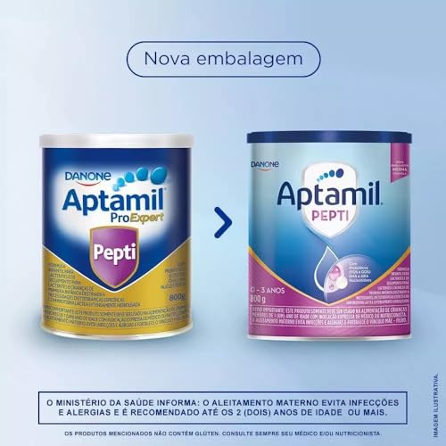 Fórmula Infantil Aptamil Proexpert Pepti 800g Danone 4 Latas