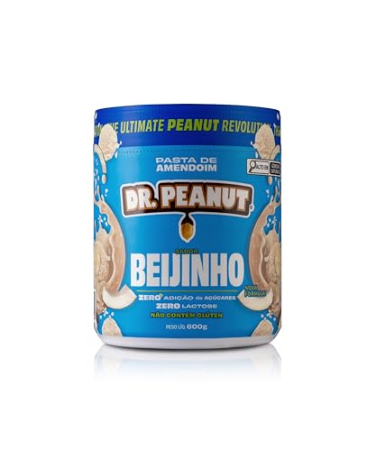 Pasta de Amendoim DR. Peanut Beijinho 600G - Com Whey Protein