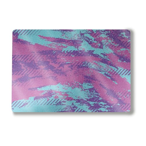 Image of Glossy Glitter Laptop Skin Compatible with Alienware M18 R2 (2024) - Grunge Purple - Premium 3M Vinyl Protective Wrap Decal Cover - Easy to Apply | Crafted in The USA by MightySkins