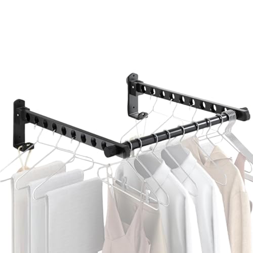 Nybhyjka Cintre Mural, étendoir à vêtements Mural | Cintre Pliant pour Linge | Étendoir à vêtements Pliable, Cintre de séchage Mural Multifonctionnel pour vêtements