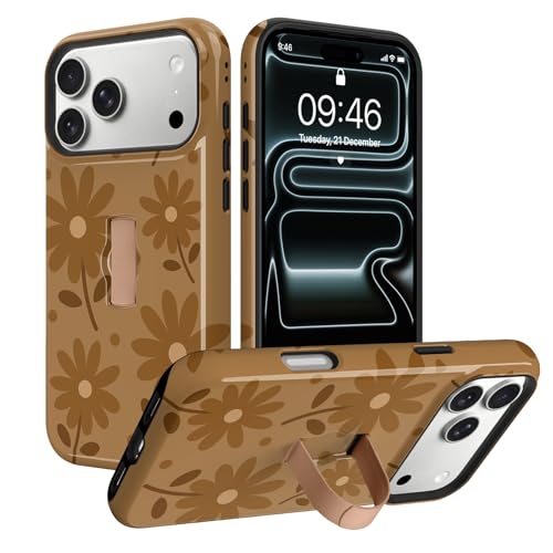 Coque iPhone 17 Pro Max en silicone premium imprimé floral marguerite fine et antichoc