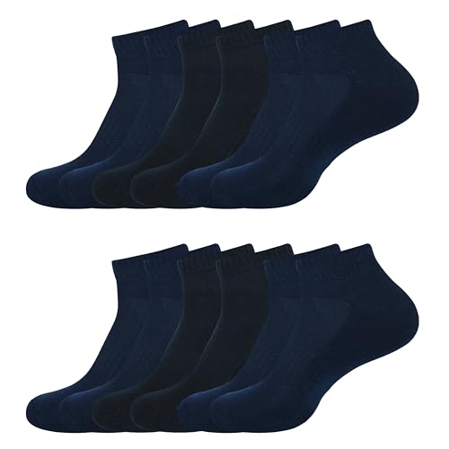 Image of Womens Cushioned Ankle Socks, Low Cut Breathable Casual Super Soft, Multi Color Options Size 4-7, 6-9