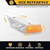 2PCS Front Turn Signal Light Cover Side Marker Lamp Compatible with Patriot 2007-2017 Left + Right Turn Signal Side Light Housing Parking Corner Light 68004181AA 68004181AB
