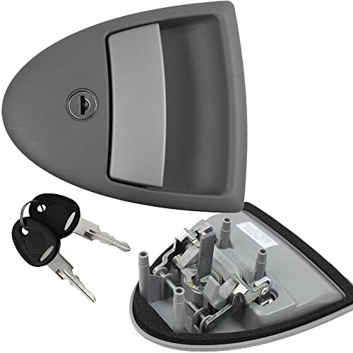 Serrure de porte FAP pour caravane, camping-car, système FF, triangle 1 gris