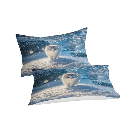 Linge de lit King chat housse de couette 220x240cm - 3