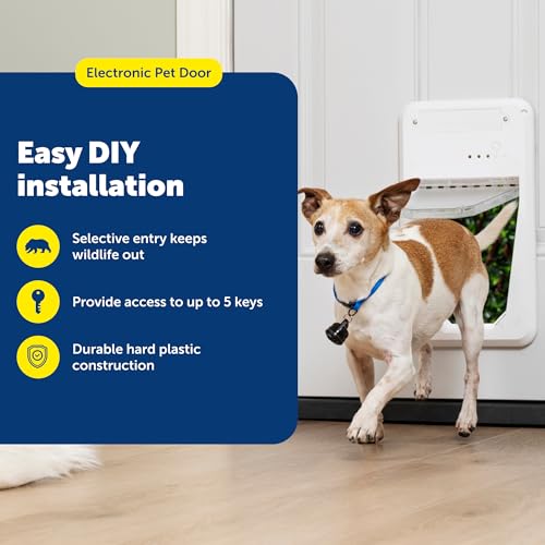 PetSafe Electronic Pet Door, Collar Key Sensor, Cats & Dogs 4-15 lb, Small - image 2