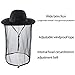 Head net hat Beekeeping Beekeeper bee Veil hat Hunting Netting mesh Hood Cap bee Keeper Catcher Halloween Costume Black