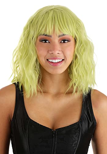 Perruque ondulée blonde et verte : finis les déguisements ratés aux cheveux plats