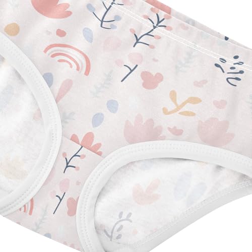Little Girl Underwear Toddler Panties Kids Undies Cute Flower Soft Cotton Briefs 2T-8Y4