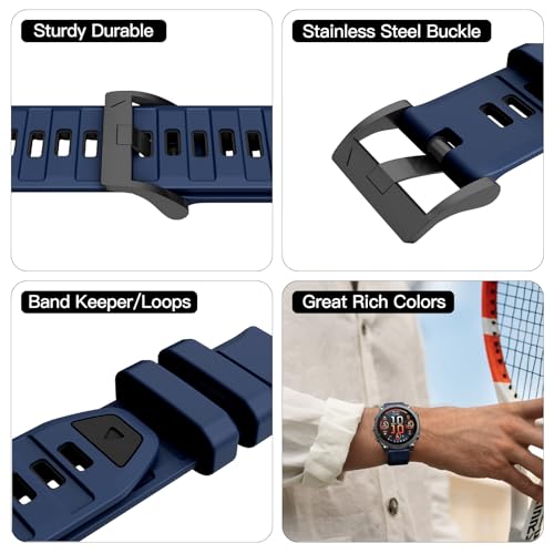 Correa de silicona para reloj Garmin Fenix 26mm miniatura 6