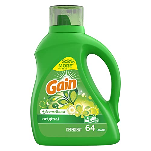 Gain + Aroma Boost Liquid Laundry Detergent, Original, 2.95 L,(pack of 4)