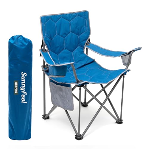 SUNNYFEEL Camping Chairs for Adults, Padded...