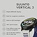 SUUNTO Vertical 2 GPS Sport Watch with 1.5” AMOLED Touchscreen, Arctic Gray & SUUNTO 22 ATH6 Silicone Strap All Black S+M