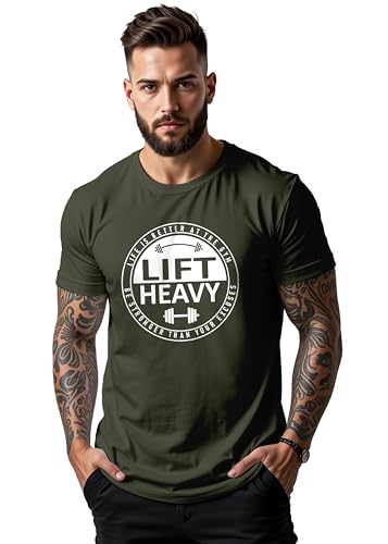 Image of Peppyzone Men's Regular Fit Gym Workout T Shirt for Men