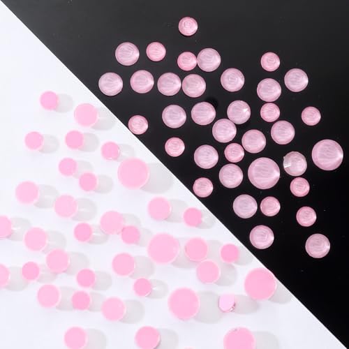 Image of Mocha Rose Flatback Rhinestones, Glass Rhinestones for Nail Art and Craft, Glue Fix, Loose Crystal Gemstones(Mocha Rose, SS16, 1440pcs, 3.8-4.0mm)