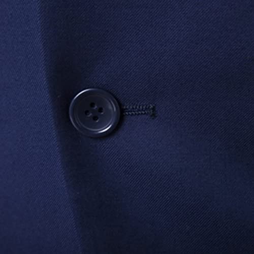 Fairnull Masculino Terno de Negócios 2 peças Slim fit cor Sólida Lazer Jaqueta smoking Ternos Elegan