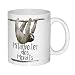 Produktbild Faultier Tasse mit Spruch Mitarbeiter des Monats - Faultier Geschenk Kaffeetasse aus Keramik Becher 330ml Teetasse Spülmaschinengeeignet