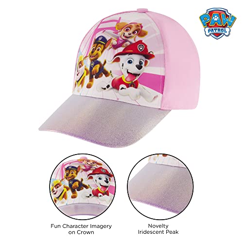 Nickelodeon Girls Cap, Paw Patrol Adjustable Toddler Hat For Ages 2-4 Baseball Cap, Pink, 2-4T US3