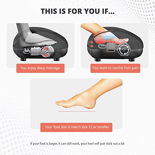 Belmint Foot Massager Machine - Shiatsu Foot Massager With Heat, Deep-Kneading Foot Massager For Plantar Fasciitis, Neuropathy - Unique Gifts For Him Her/Women & Men, Fathers Day Gift Idea #TOP1