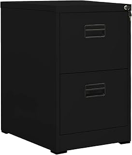 Armario archivador de oficina para herramientas, color negro, 46 x 62 x 72,5 cm, acero