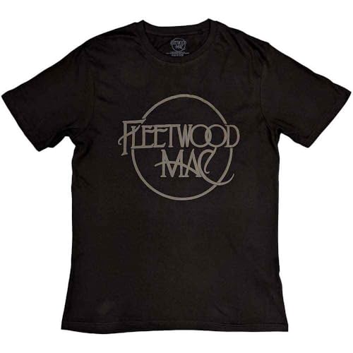 Fleetwood Mac T Shirt Hi Build Classic Logo Official Unisex Black XL