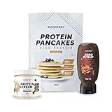  Superset Nutrition  Pack Petit-déj – Pancakes Nature - Protein Cream Black Cookies + Zero Syrup Chocolat  Les must-have du petit-déjeuner !