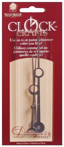 Walnut Hollow Silver Designer Clock Hands, 3-3/4-Inch to 4-3/4-Inch, 3 Per Package