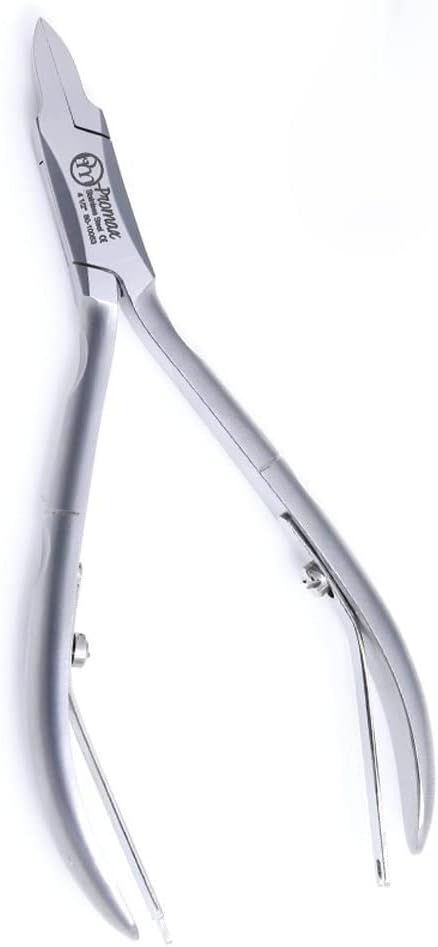 Ingrown Toenail Nipper/Clipper-Toenail & Nail Nipper-Clipper-Box Joint Double Spring 4.5"-Ergonomic Style Straight Jaw with Very Fine and Sharp Blades, Surgical Grade Stainless Steel-80-10053