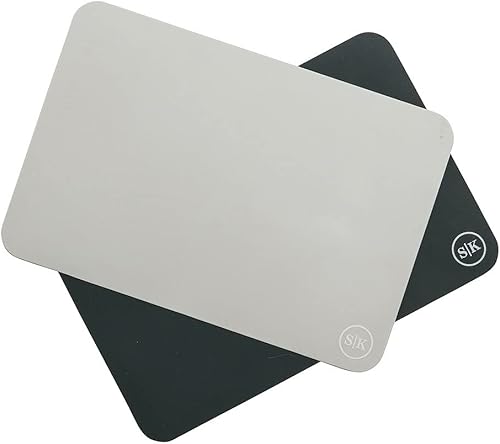 The Silicone Kitchen Alfombrilla de silicona para hornear, sin BPA, extra gruesa (juego de 2, azulgris, cuarto de hoja (8 x 11.75 pulgadas) The Silicone Kitchen Alfombrilla de silicona para hornear, sin BPA, extra gruesa (juego de 2, azulgris, cuarto de hoja (8 x 11.75 pulgadas)