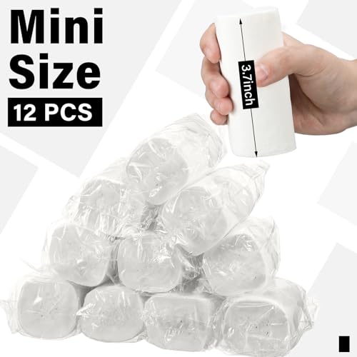 Image of Affrolling 12 Rolls Travel Toilet Paper to Go Packs Soft Bulk, Clear
