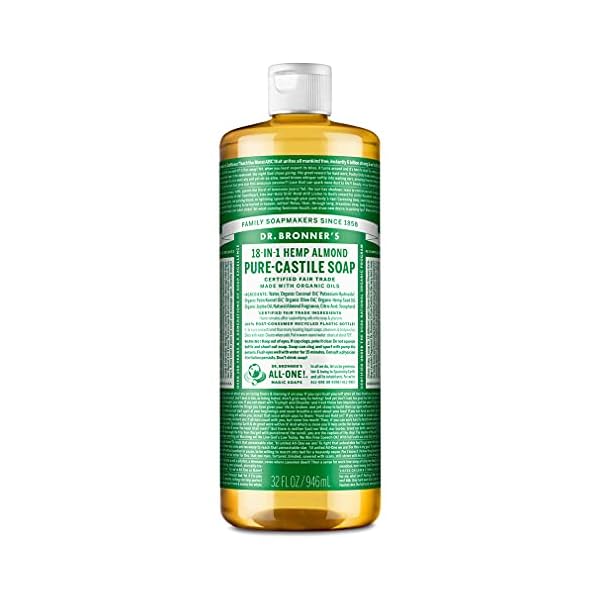 Dr. Bronner's Bio-Mandel-Kastilienseife, flüssig, 946 ml