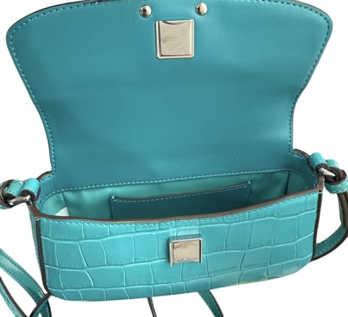 Tory Burch Britten Mini Top Handle Leather Crossbody Bag (Ocean Meadow)4