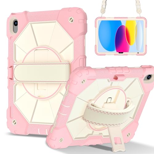iPad ��11���� A16 11�C���` 2025�N���f���Ή� �t���{�f�B�h���b�v�ی�P�[�X A16 ��11����p �X�N���[���v���e�N�^�[�t���A360°��]�n���h���X�^���h&�V�����_�[�X�g���b�v(�s���N)