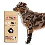 OrthoVet Standard Front Leg Brace for Dogs with Injuries, Arthritis, or Licking Prevention, Durable & Lightweight Post-Surgery Protection for Pets - M