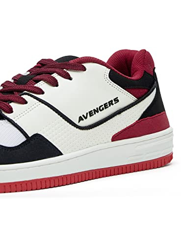 Image of The Souled Store Official Avengers: Quantum Realm Mens and Boys Regular fit Graphic Printed Multicolored Low Top Sneakers