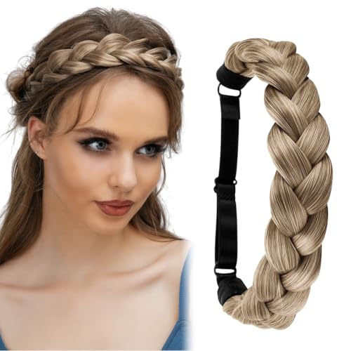 GXGM 1 Pezzo Parrucca Fascia Intrecciata,Treccia Ciocca Di Capelli Fascia Per Capelli Accessori Per Capelli,Utilizzato per la Decorazione delle Donne, Gioco di Ruolo